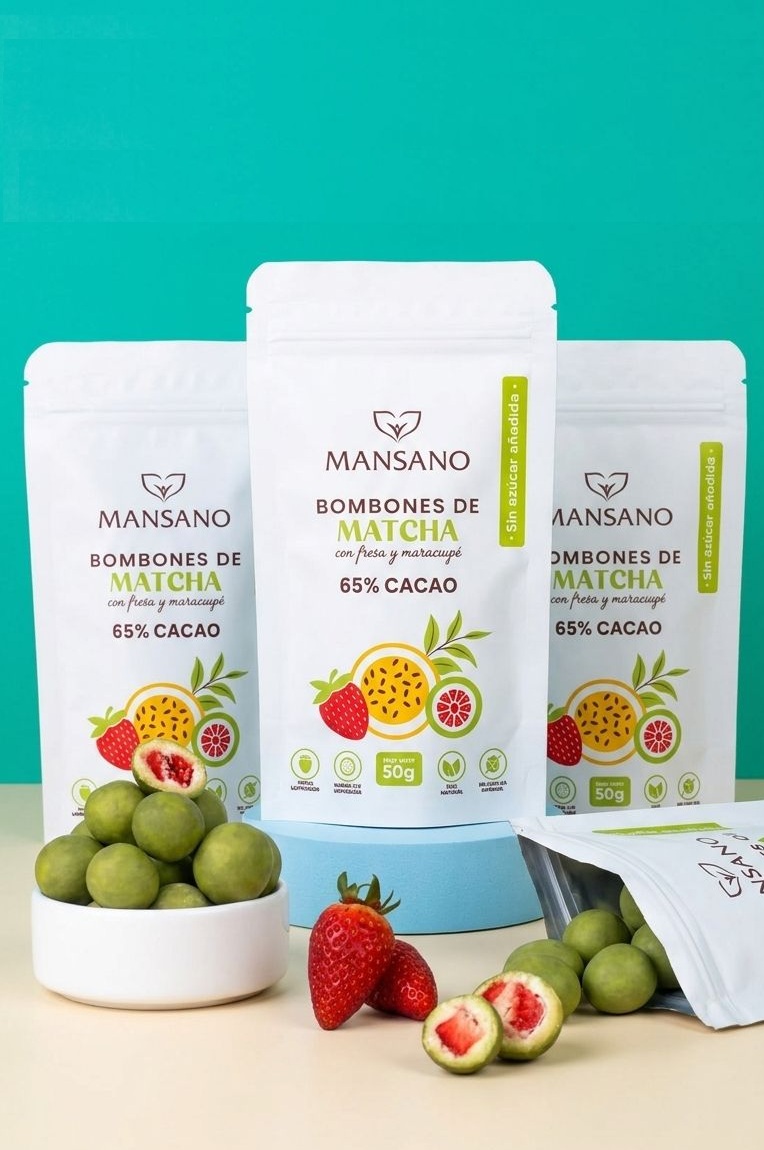 Pack x3 Bombones con Matcha premium (sin azúcar)
